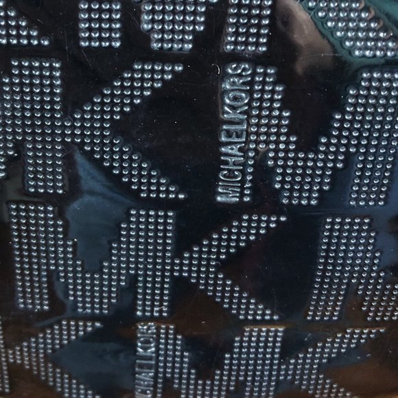 MICHAEL KORS Jet Set Chain Tote MK Signature Black Mirror Metallic - Picture 5 of 16